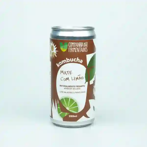 Kombucha de mate com limão